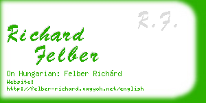 richard felber business card